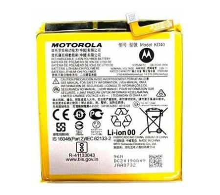 Bateria Original Motorola Moto G8 Plus (KD40) 4000mAh (Service Pack)