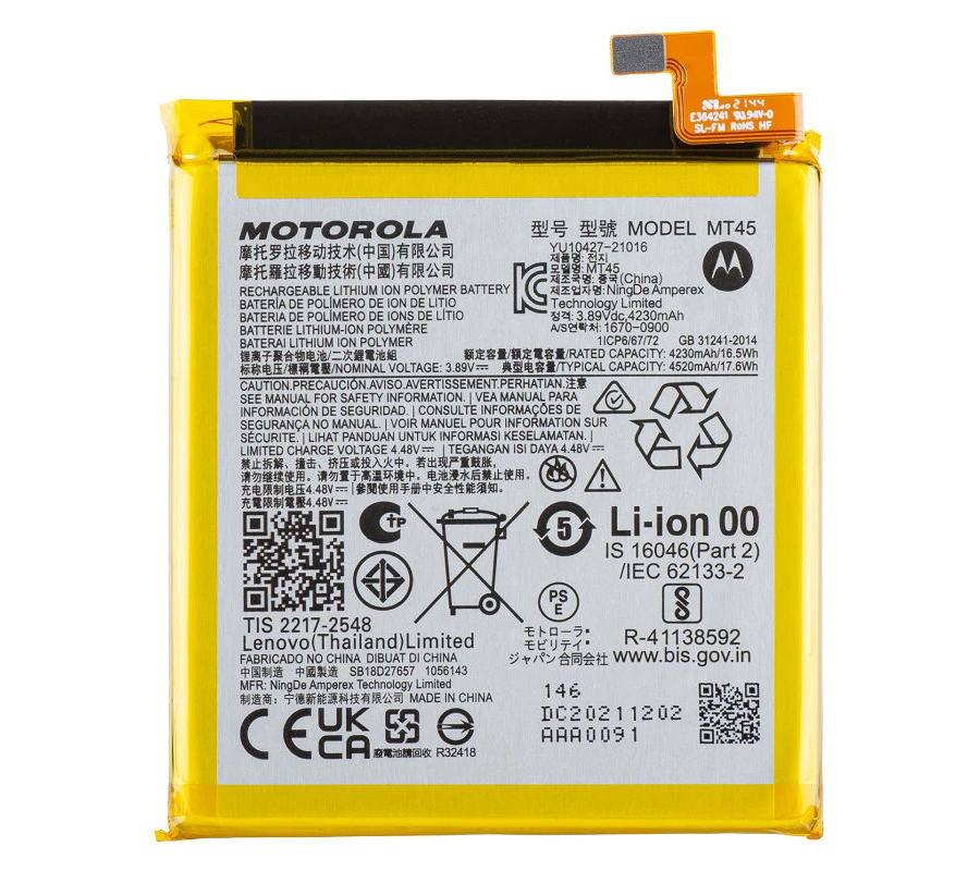 Batería Original MT45 Motorola Edge 20 Pro SB18D11084 SB18D27657 (Service Pack)