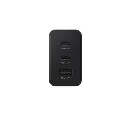 Cargador De Pared Samsung 2xUsb-C 1xUsb 65w (EP-T6530NBE)
