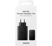 Cargador De Pared Samsung 2xUsb-C 1xUsb 65w (EP-T6530NBE)