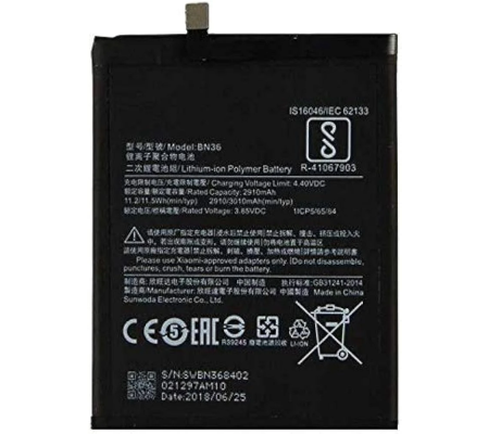 Bateria Original Xiaomi Mi A2 (BN36) 3010mAh