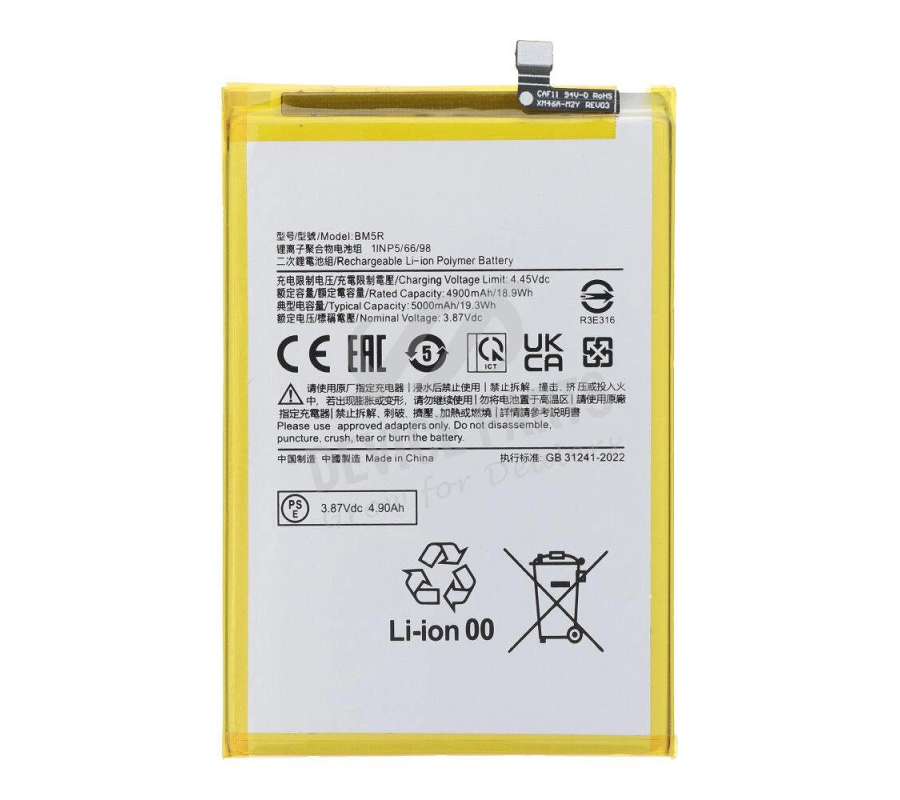 Batería Xiaomi Redmi 12 4G/Redmi 12 5G/Poco M6 Pro 5G BM5R OEM