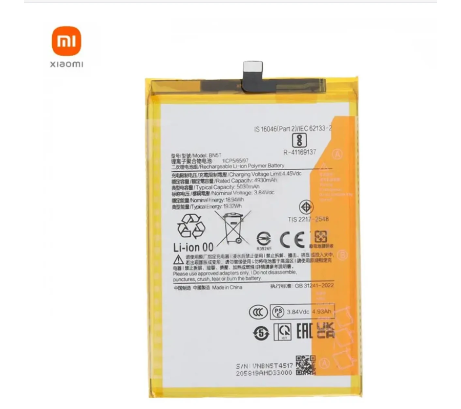 Batería Original Xiaomi (BN5T) Redmi 13 4G & Poco M6 4G. Service Pack