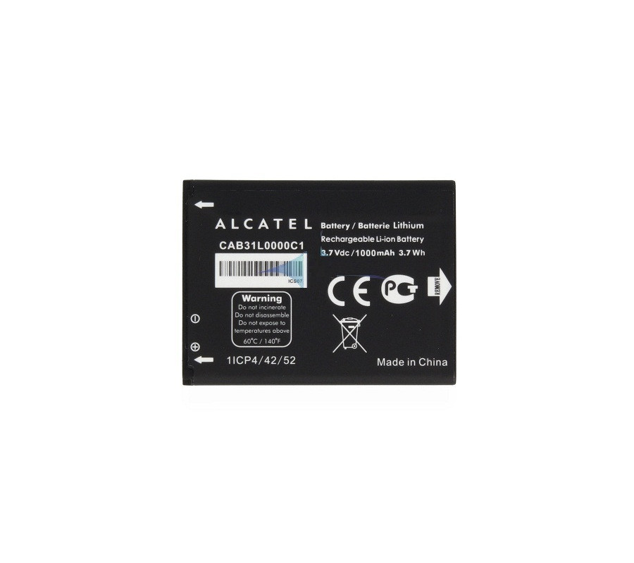 Bateria Original Alcatel One Touch 3040, 4020, 2001, OT890, OT282 (1000mAh)