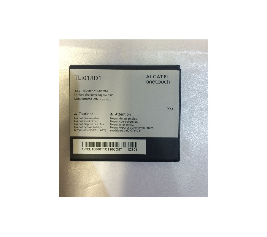 Bateria Original Alcatel 5038D One Touch Pop D5, OT-5015 Pop 3 5'