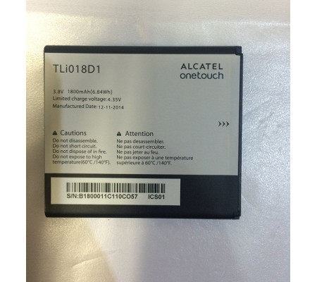 Bateria Original Alcatel 5038D One Touch Pop D5, OT-5015 Pop 3 5'