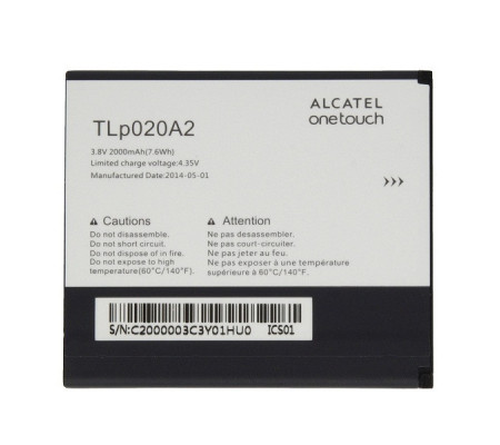 Bateria Original Alcatel OT 5050Y One Touch Pop S3 (TLp020A2)