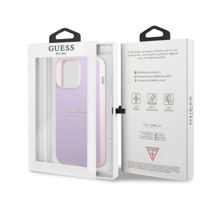 Funda de Cuero Guess iPhone 13 Pro Max (GUHCP13XPSASBPU)