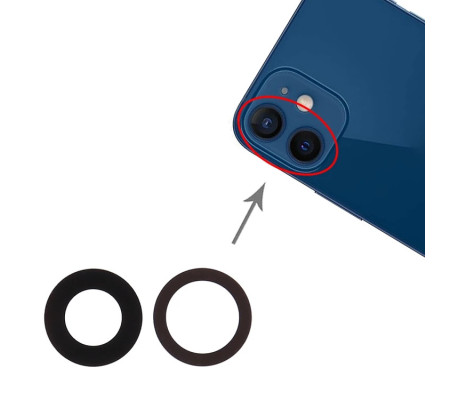 Lente de Camara iPhone 12/ 12 mini (Sin Marco)