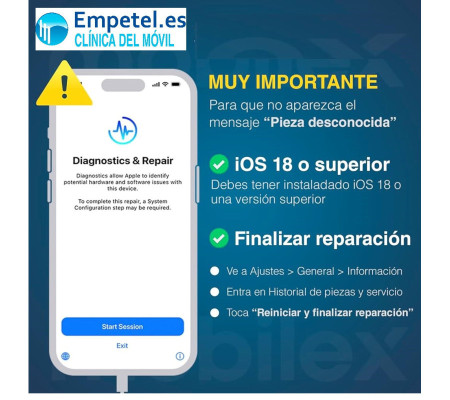Batería iPhone 14 (3279mAh). Diagnostic