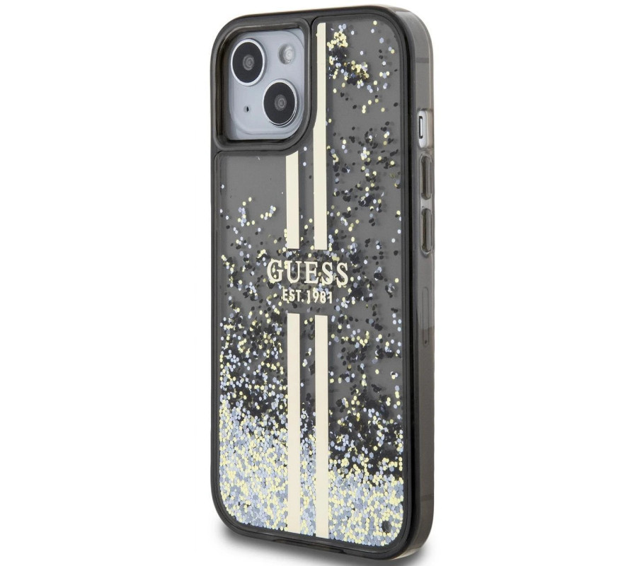 Funda Guess Púrpura para iPhone 15 Plus Negro