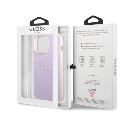 Funda de Cuero Guess iPhone 13 Pro Max (GUHCP13XPSASBPU)