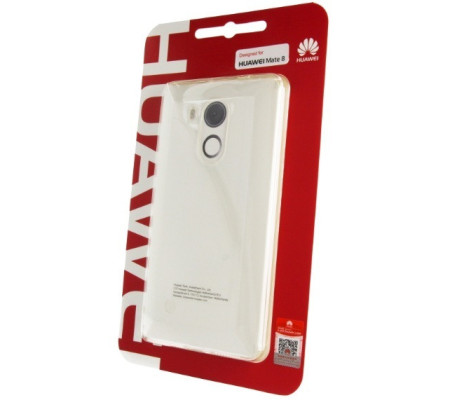 Cubierta Trasera Original TPU Huawei Mate 8. Transparente