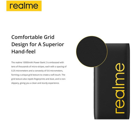 Bateria Externa Realme 3i 12W (10000mAh)