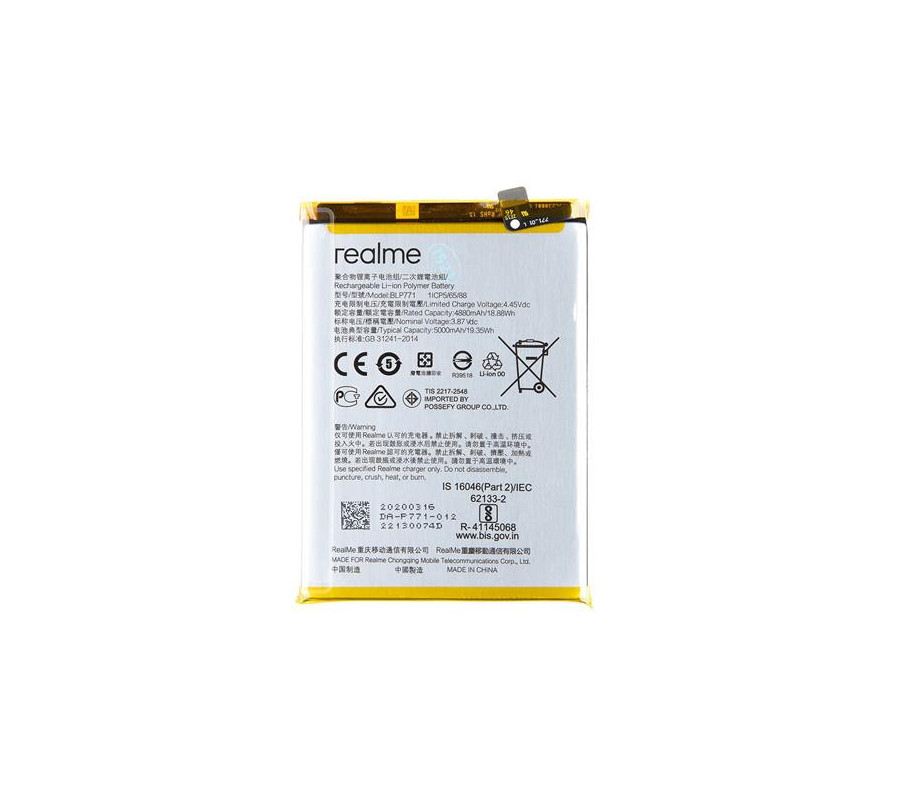 Bateria Original Realme  C25Y (BLP771_1) Service Pack