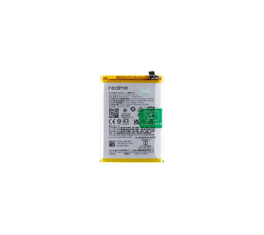 Bateria Realme 8i,9i 5G,C30/C31/C33/C35, Narzo50A/50i/Note 50  (BLP877) Compatible