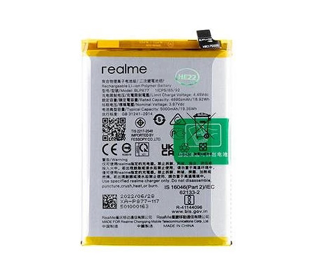 Bateria Realme 8i,9i 5G,C30/C31/C33/C35, Narzo50A/50i/Note 50  (BLP877) Compatible