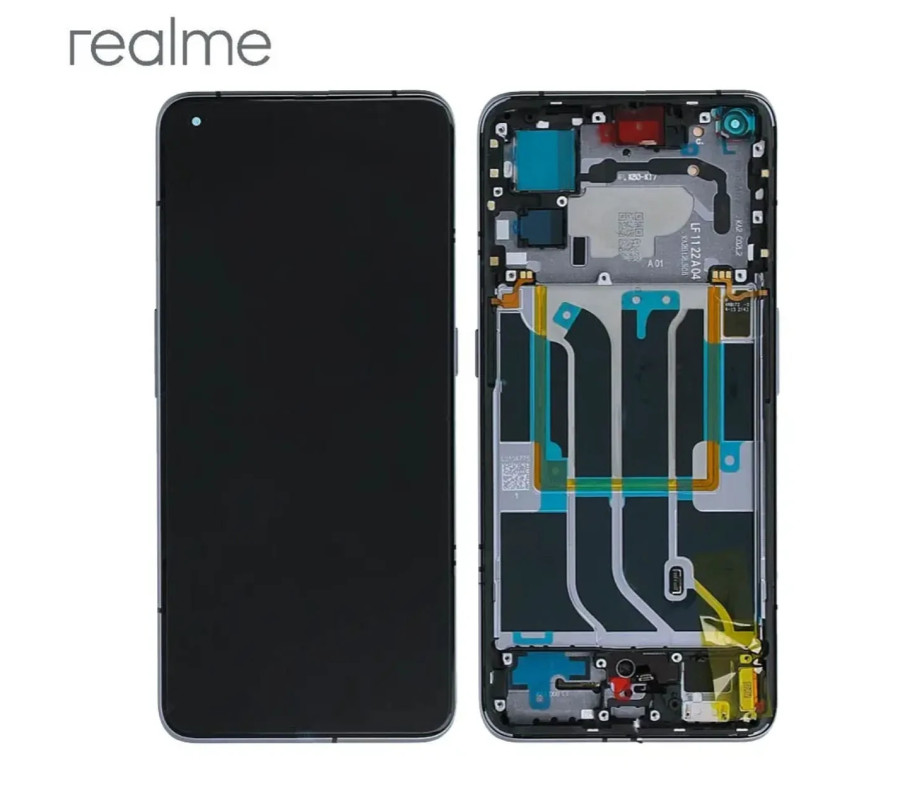 Pantalla Original Realme GT 2 Pro. Reacondicionada con chasis Negro