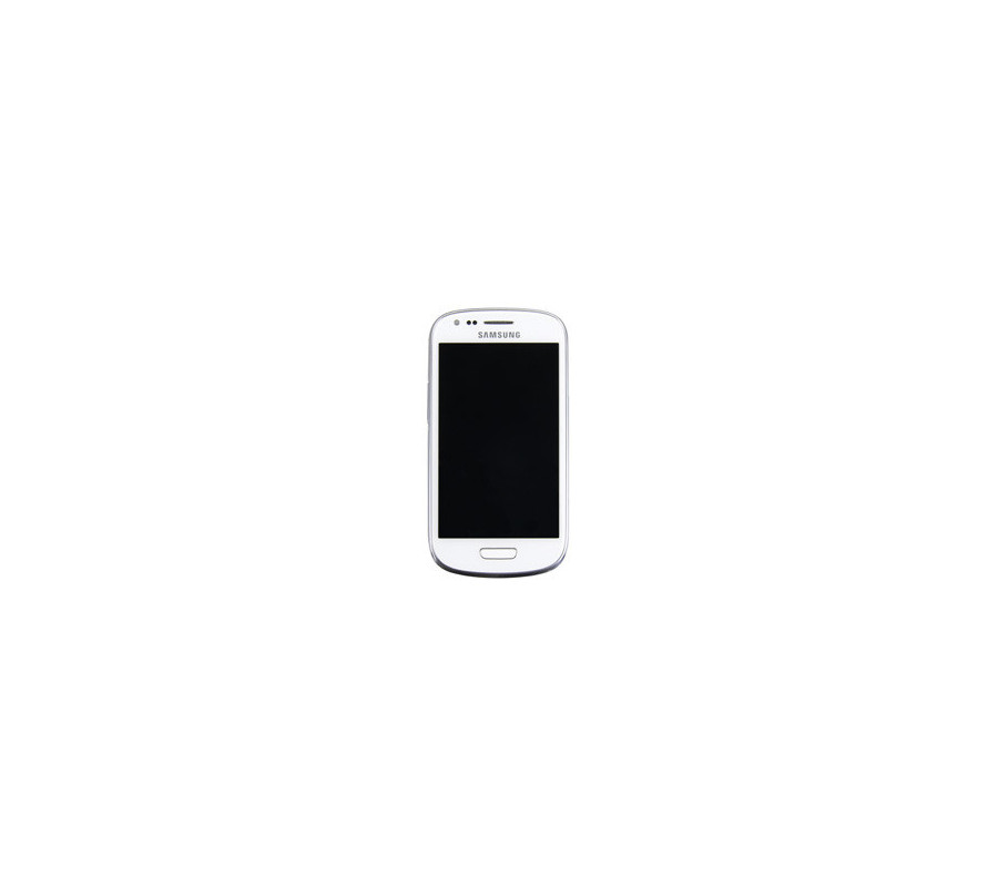 Pantalla completa + carcasa frontal Samsung Galaxy S3 Mini (i8190). Blanco