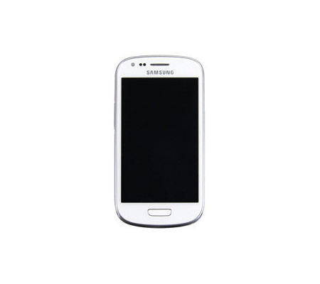 Pantalla completa + carcasa frontal Samsung Galaxy S3 Mini (i8190). Blanco