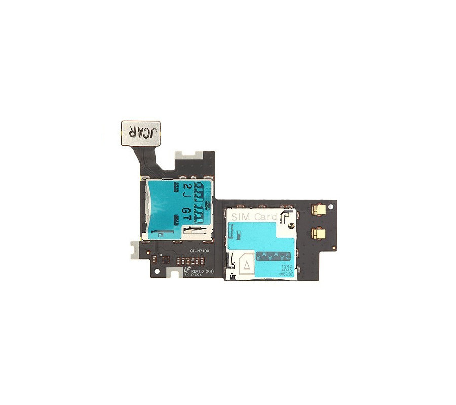 Flex Lector Sim / Memoria Original Samsung N7100 Galaxy Note 2