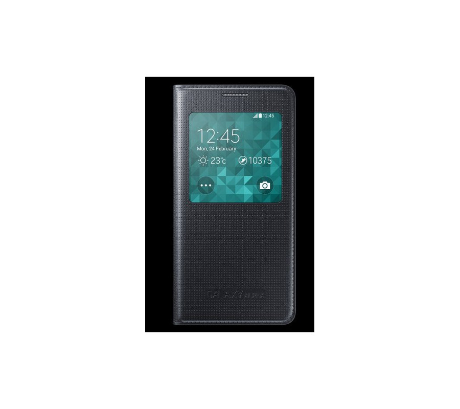 Funda S-View Original Samsung Galaxy Alpha G850 (EF-CG850BBEG)