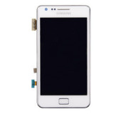 Pantalla completa + carcasa frontal Samsung i9100 Galaxy S2 Blanco.