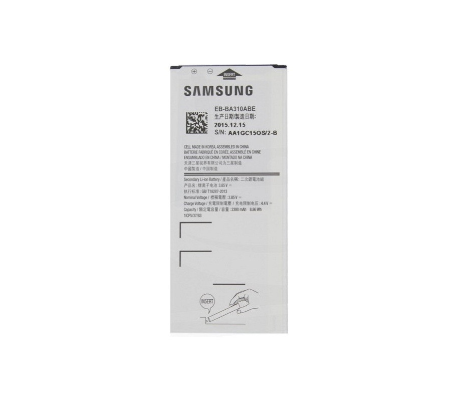 Bateria Original Samsung Galaxy A3 2016 (EB-BA310ABE) 2300mAh