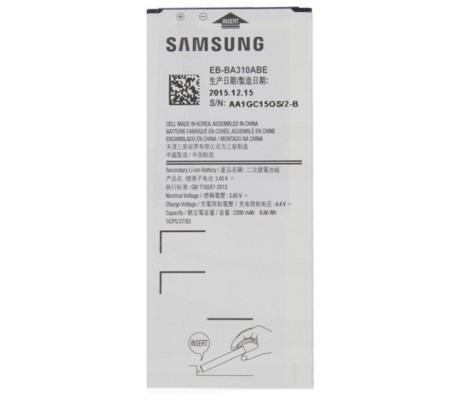 Bateria Original Samsung Galaxy A3 2016 (EB-BA310ABE) 2300mAh