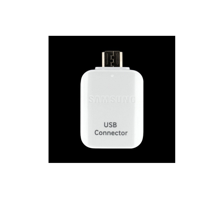 Adaptador OTG Samsung Galaxy S7, S7 Edge. Blanco