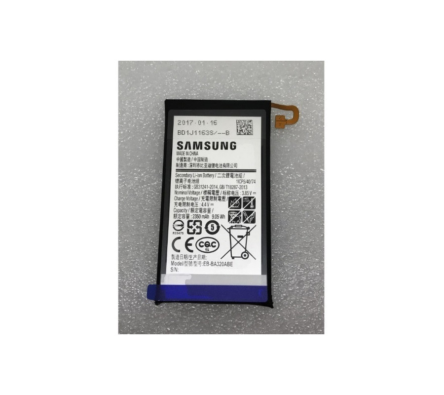Bateria Original Samsung Galaxy A3 2017 (EB-BA320ABE) 2500mAh