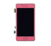 Pantalla completa + carcasa frontal Samsung i9100 Galaxy S2 Rosa. Original