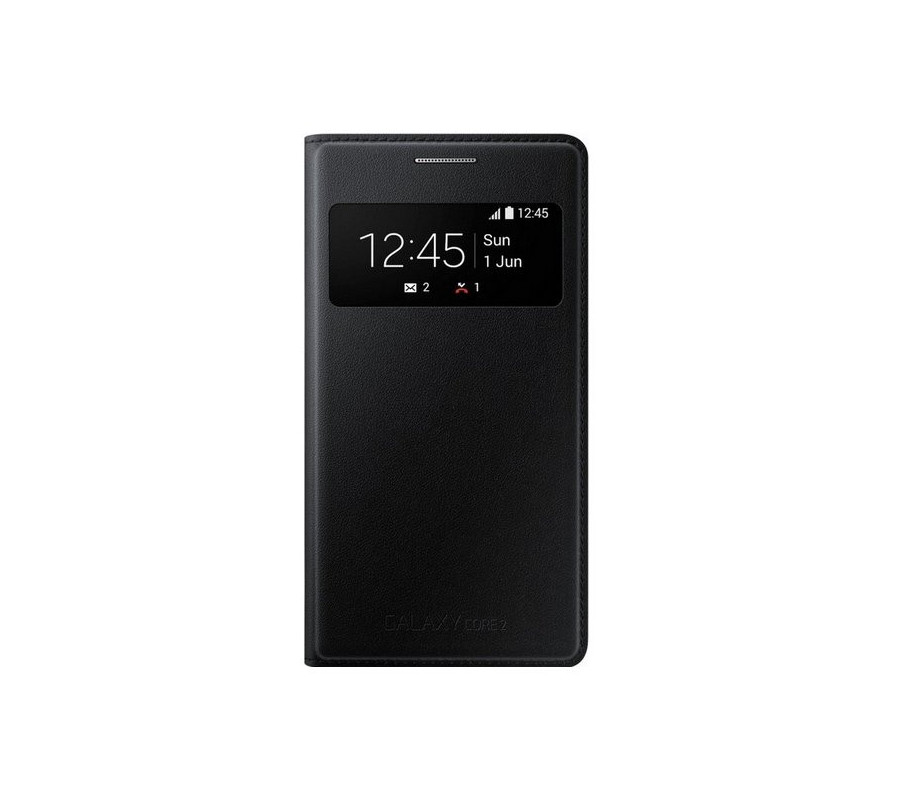 Funda S-View Original Samsung Galaxy Core 2 (EF-CG355BBE)