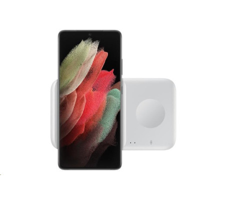 Cargador inalambrico original Samsung DUO Pad Wireless (EP-P4300BWE, 9W)
