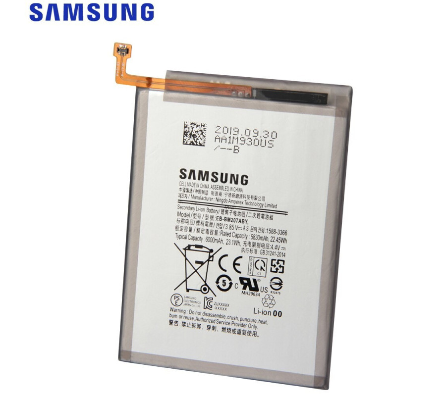 Bateria Original Samsung Galaxy M21 /M30s /M31 (EB-BM207ABY) Service Pack