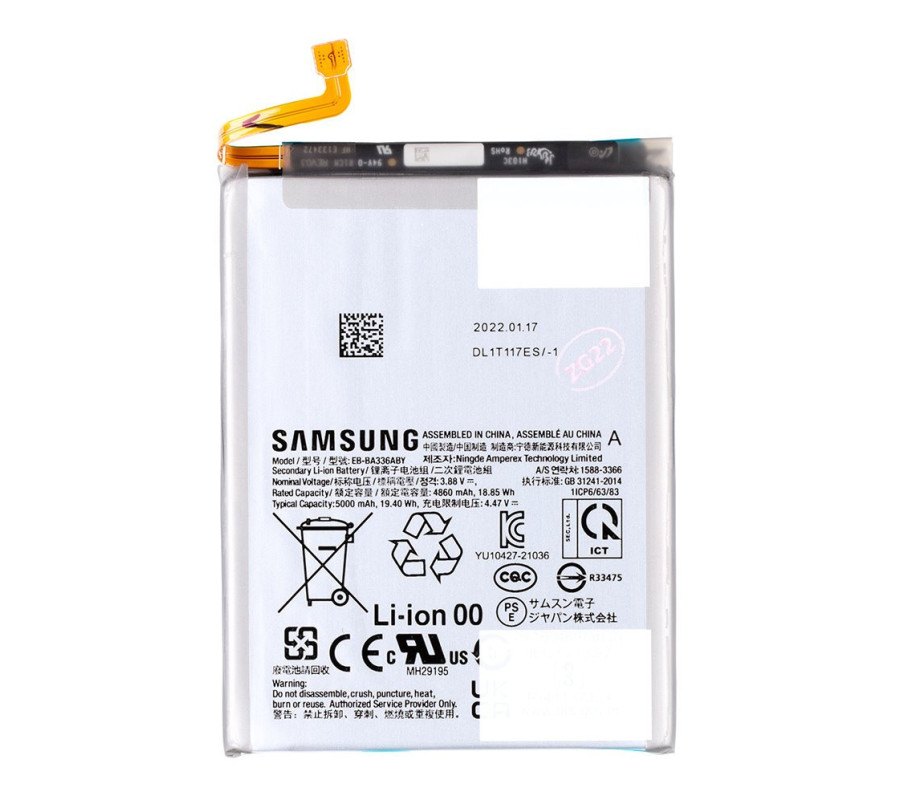 Bateria Original Samsung Galaxy A53 5G A33 5G, M336 (EB-BA336ABY) Service Pack