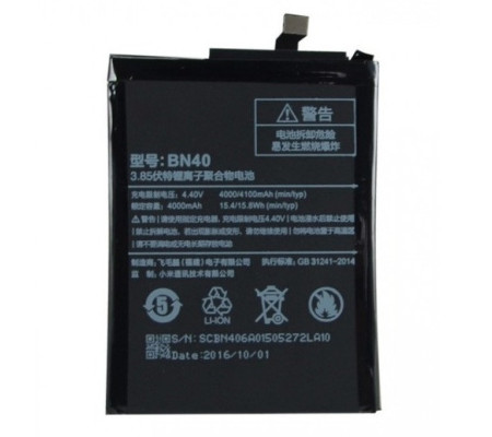Bateria Original Xiaomi Redmi 4 (BN40) 4100mAh