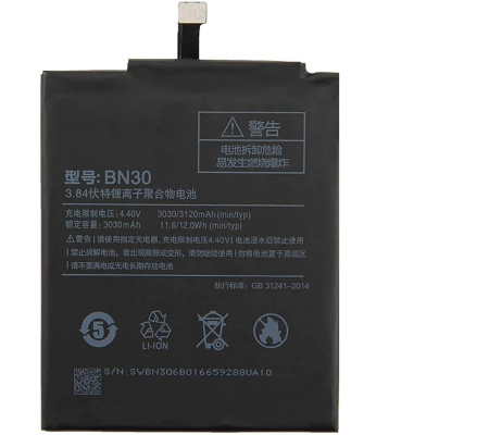 Bateria Original Xiaomi Redmi 4A (BN30) 3120mAh