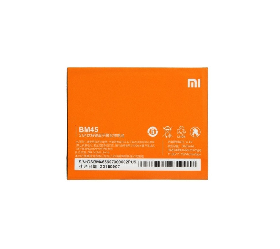 Bateria Original Xiaomi Redmi Note 2 (BM45) 3020mAh