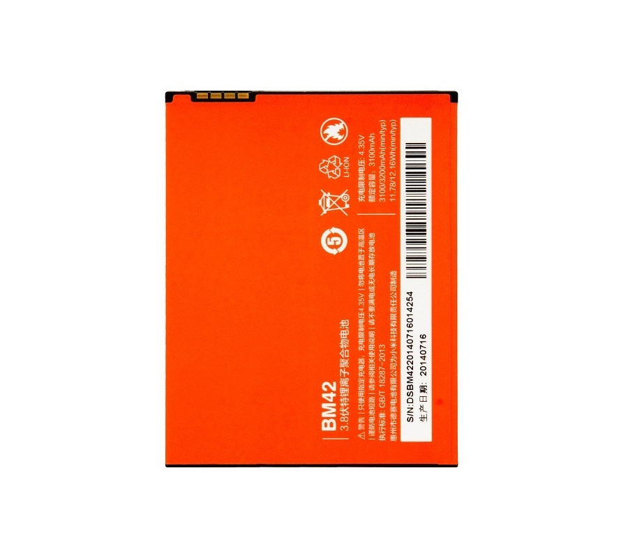Bateria Original Xiaomi Red Mi Note (BM42) 3100mAh
