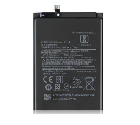 Bateria Original Xiaomi Redmi 9, 9A, Note 9 (BN54). Service Pack