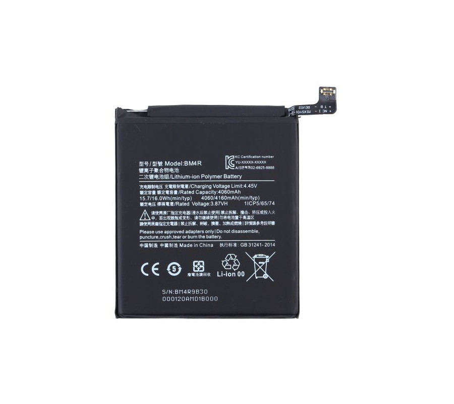 Bateria Original Xiaomi Mi 10 Lite 5G (BM4R) Service Pack (M2002J9G)