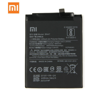Bateria Original Xiaomi Mi A2 Lite (BN47) 3900mAh (Service Pack)