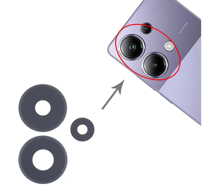 Lente de Cámara Xiaomi Poco M6 Pro 4G