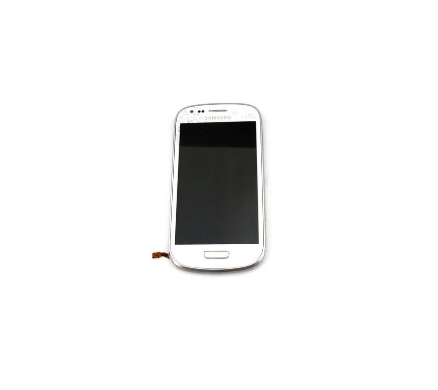 Pantalla completa + carcasa frontal Galaxy S3 Mini (i8190). LaFleur Blanco