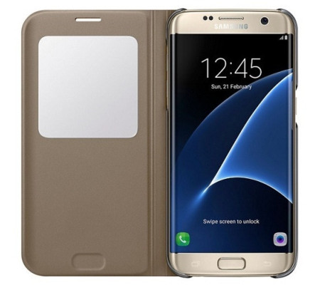 Funda S-View Original Samsung Galaxy S7 Edge (EF-CG935P)