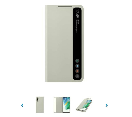 Funda Original Clear View Samsung Galaxy S21 FE (EF-ZG990CBE)