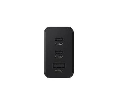 Cargador De Pared Samsung 2xUsb-C 1xUsb 65w (EP-T6530NBE)