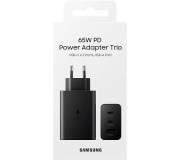 Cargador De Pared Samsung 2xUsb-C 1xUsb 65w (EP-T6530NBE)