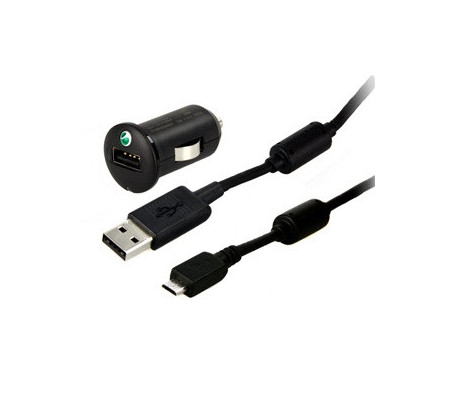Cargador coche Original Sony-Ericsson MicroUsb (AN401)